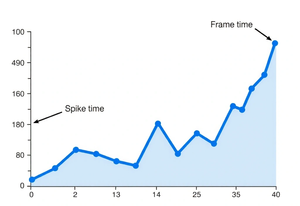 Frame time graph